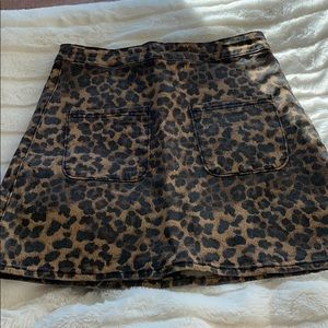 Cheeta print skirt